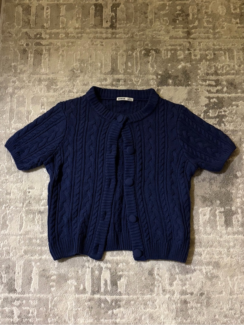 Navy Knit Cardigan